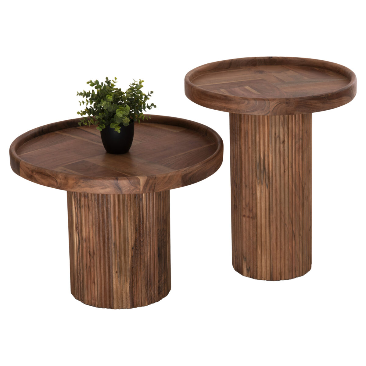 set-2tmch-trapezia-salonioy-stroggyla-fb ΣΕΤ 2ΤΜΧ ΤΡΑΠΕΖΙΑ ΣΑΛΟΝΙΟΥ ΣΤΡΟΓΓΥΛΑ RAJJEH LH10.11943 ΜΑΣΙΦ ΑΚΑΚΙΑ Φ50 & Φ60εκ. - Image 1
