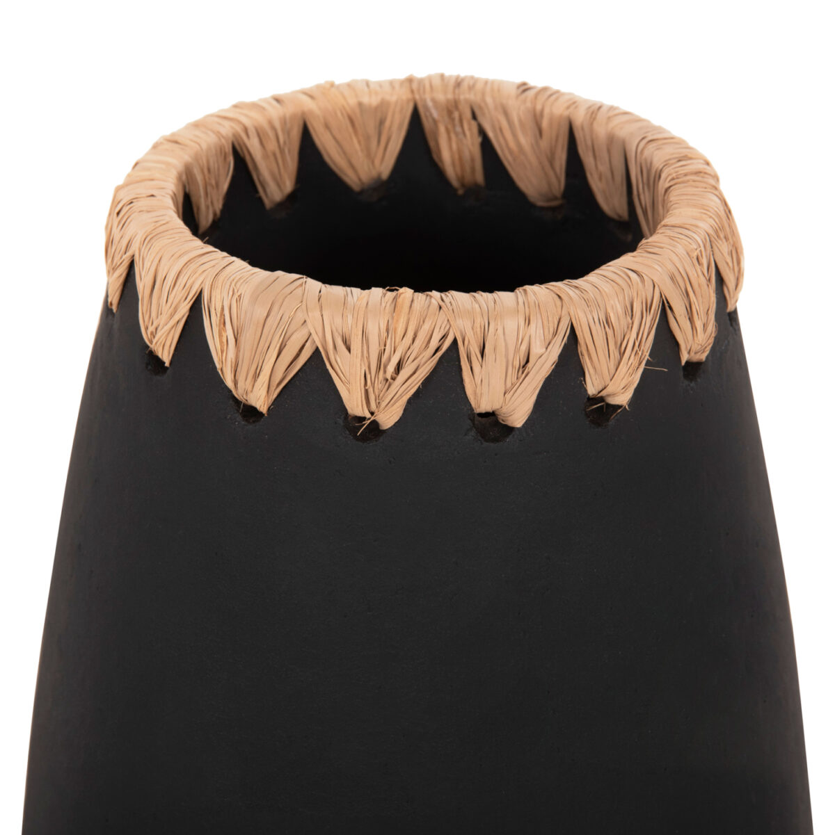 ΣΕΤ 3ΤΜΧ ΔΙΑΚΟΣΜΗΤΙΚΑ ΒΑΖΑ LH10.4372 ΤΕΡΑΚΟΤΑ ΣΕ ΜΑΥΡΟ ΜΕ ΠΛΕΞΗ ΨΑΘΑΣ ΣΤΟ ΣΤΟΜΙΟ - Image 3