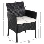 ΣΕΤ ΣΑΛΟΝΙ 4ΤΜΧ STASIA LH10.6089.04 ΣΥΝΘ.RATTAN ΜΑΥΡΟ-ΜΠΕΖ ΜΑΞΙΛΑΡΙΑ - Image 2