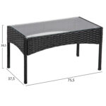 ΣΕΤ ΣΑΛΟΝΙ 4ΤΜΧ STASIA LH10.6089.04 ΣΥΝΘ.RATTAN ΜΑΥΡΟ-ΜΠΕΖ ΜΑΞΙΛΑΡΙΑ - Image 4