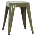 ΣΚΑΜΠΟ ΜΕΤΑΛΛΙΚΟ MELITA LH10.0096.43 ΣΕ DARK OLIVE ΧΡΩΜΑ 37x37x45Υεκ.