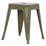 ΣΚΑΜΠΟ ΜΕΤΑΛΛΙΚΟ MELITA LH10.0096.43 ΣΕ DARK OLIVE ΧΡΩΜΑ 37x37x45Υεκ. - Image 4