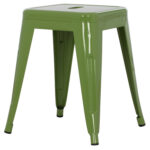 ΣΚΑΜΠΟ ΜΕΤΑΛΛΙΚΟ MELITA LH10.0096.53 ΣΕ LIGHT OLIVE GREEN ΧΡΩΜΑ 37x37x45Υεκ. - Image 4