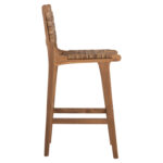 ΣΚΑΜΠΟ ΜΠΑΡ WALTER LH10.9841 ΞΥΛO TEAK ΣΕ ΦΥΣΙΚΟ-ΨΑΘΑ 46x55x105Υ εκ. - Image 4