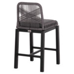 ΣΚΑΜΠΟ ΜΠΑΡ ΜΕΣ.ΥΨΟΥΣ HOWARD LH10.5791.23 ΜΑΥΡΟ ΑΛΟΥΜΙΝΙΟ--ΓΚΡΙ ΣΧΟΙΝΙ 47,5x55x94,5Υεκ. - Image 5