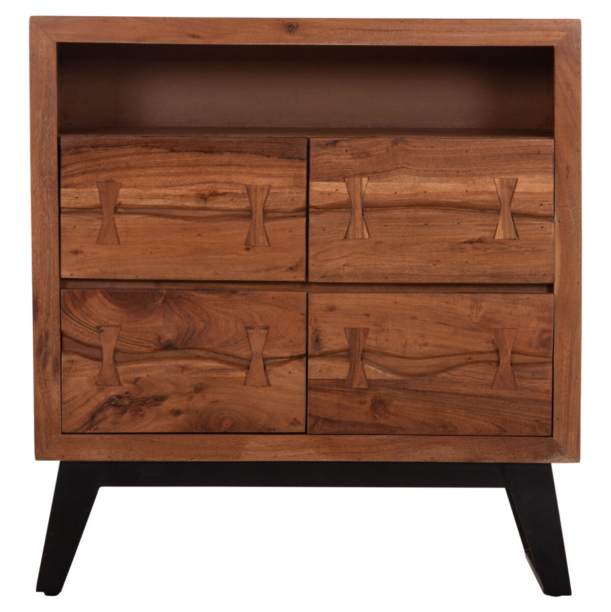 ΣΥΡΤΑΡΙΕΡΑ FANSI 3ΣΥΡΤΑΡΙΑ ΑΠΟ ΜΑΣΙΦ ΞΥΛΟ ΑΚΑΚΙΑΣ 80x35x86Υεκ. LH10.8474.11 - Image 3