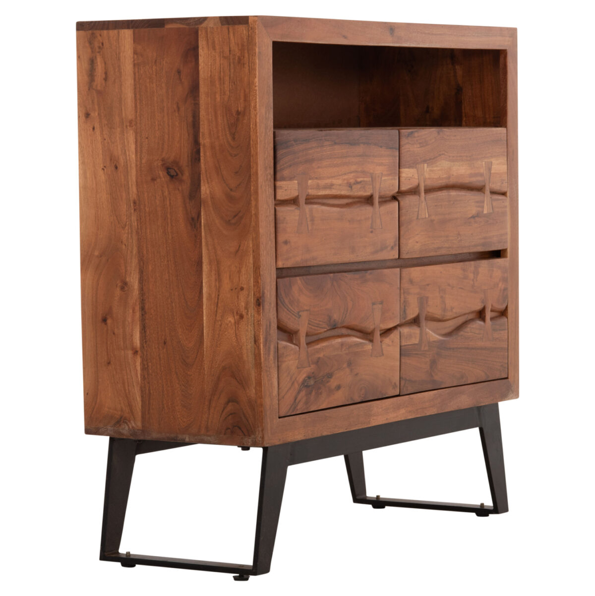 ΣΥΡΤΑΡΙΕΡΑ FANSI 3ΣΥΡΤΑΡΙΑ ΑΠΟ ΜΑΣΙΦ ΞΥΛΟ ΑΚΑΚΙΑΣ 80x35x86Υεκ. LH10.8474.11 - Image 4