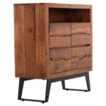 ΣΥΡΤΑΡΙΕΡΑ FANSI 3ΣΥΡΤΑΡΙΑ ΑΠΟ ΜΑΣΙΦ ΞΥΛΟ ΑΚΑΚΙΑΣ 80x35x86Υεκ. LH10.8474.11 - Image 4