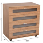 ΣΥΡΤΑΡΙΕΡΑ ΜΕΛΑΜΙΝΗΣ THORGAN LH10.9880.01 4 ΣΥΡΤΑΡΙΑ-SONAMA ΧΡΩΜΑ 80Χ40Χ83Υεκ - Image 2