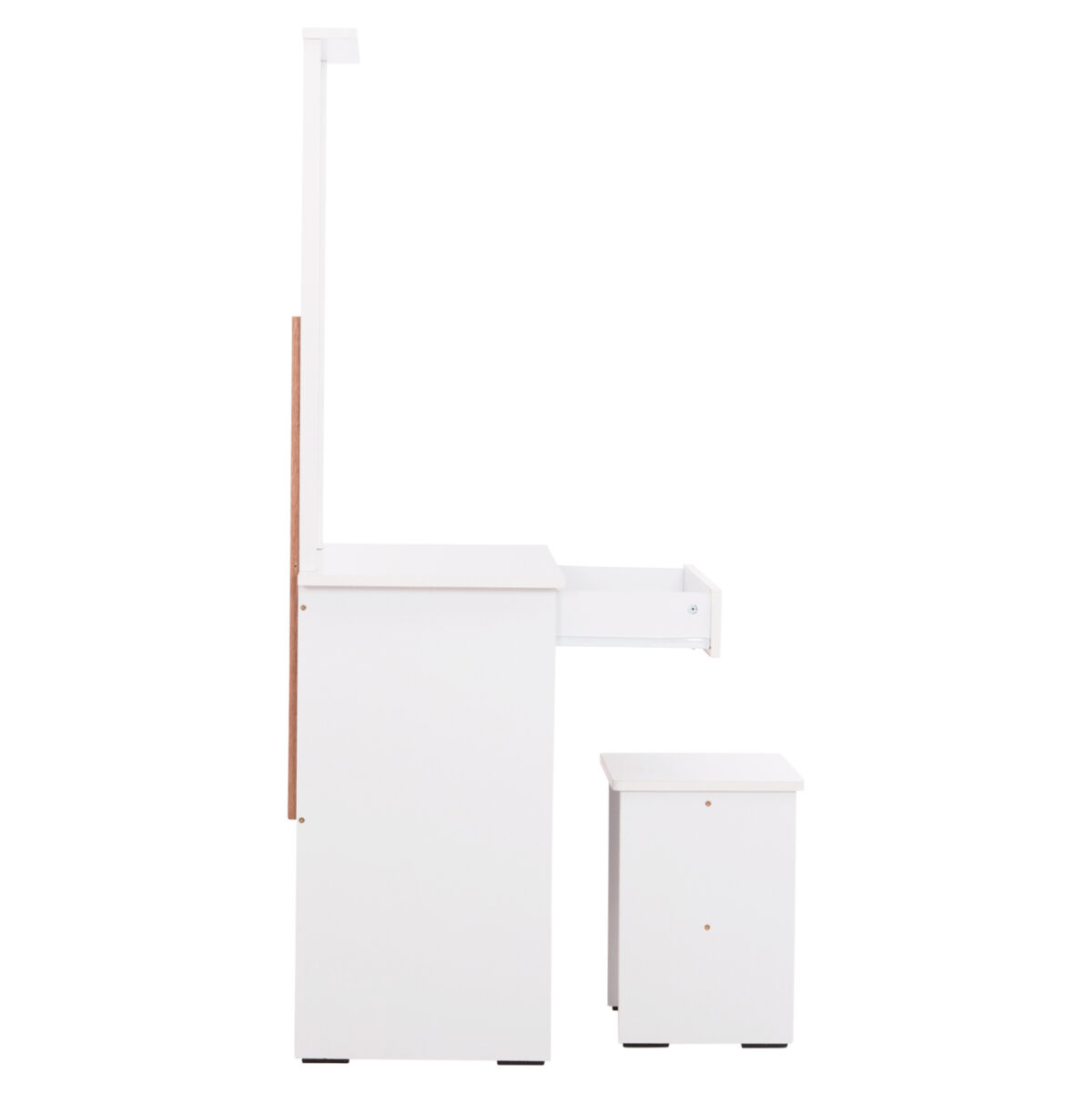 ΤΟΥΑΛΕΤΑ ΜΕ ΚΑΘΡΕΠΤΗ & ΣΚΑΜΠΟ CRYSTEL LH10.9938.01 ΜΕΛΑΜΙΝΗ ΛΕΥΚΗ 74x39x155Υεκ. - Image 5