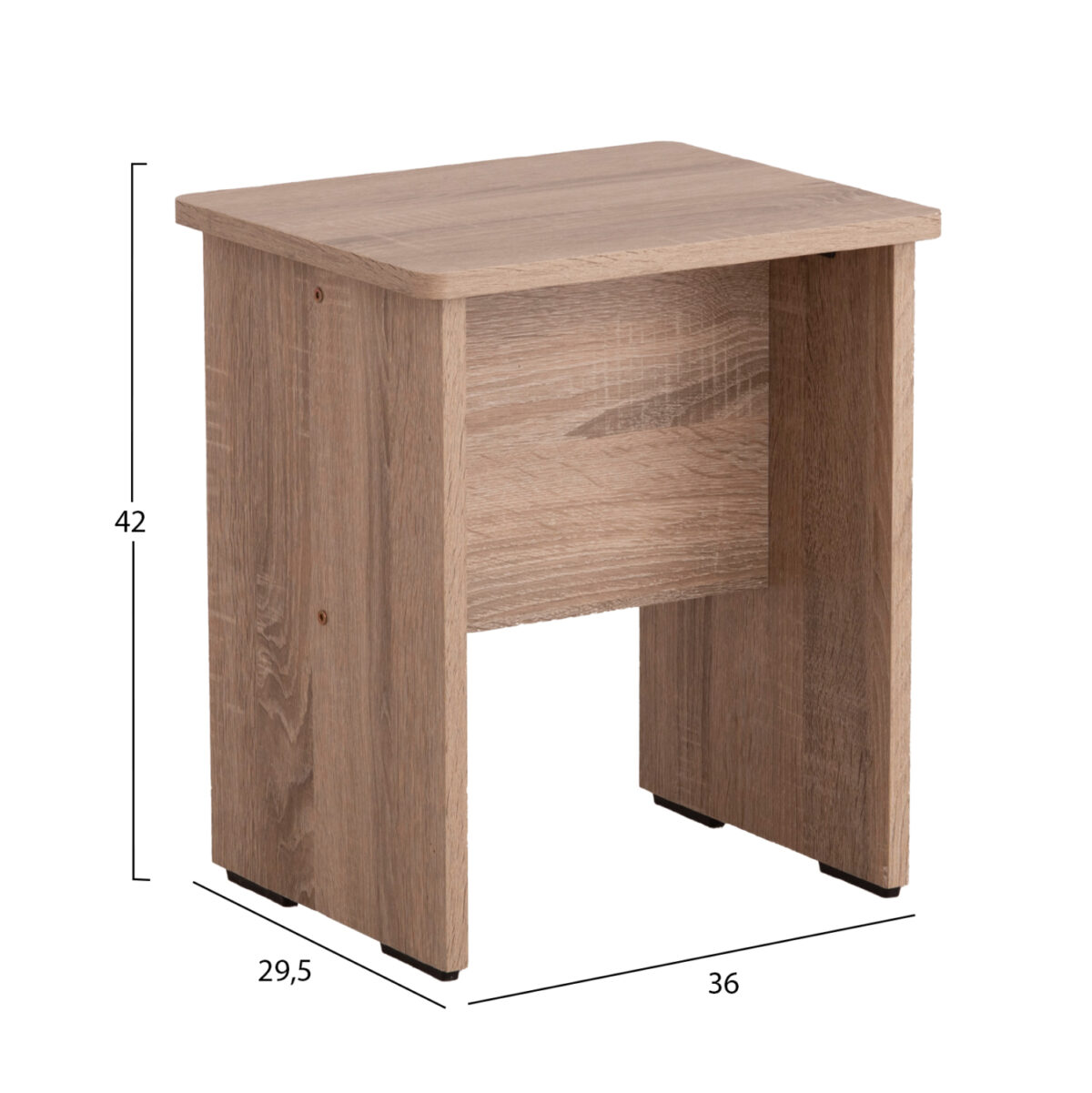 ΤΟΥΑΛΕΤΑ ΜΕ ΚΑΘΡΕΠΤΗ & ΣΚΑΜΠΟ CRYSTEL LH10.9938.11 ΜΕΛΑΜΙΝΗ SONAMA OAK 74x39x155Υεκ. - Image 3