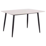 ΤΡΑΠΕΖΙ RAVEN LH10.18149.01 ΚΕΡΑΜΙΚΟ TOP ΜΕ ΟΨΗ ΛΕΥΚΟ ΜΑΡΜΑΡΟ 140x80x74Υεκ. - Image 4