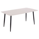 ΤΡΑΠΕΖΙ RAVEN LH10.18150.01 ΚΕΡΑΜΙΚΟ TOP ΜΕ ΟΨΗ ΛΕΥΚΟ ΜΑΡΜΑΡΟ 160x80x74Υεκ. - Image 4