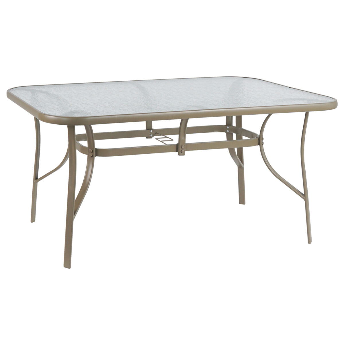 trapezi-fb9514504-metalliko-sampani-me-g ΤΡΑΠΕΖΙ BRUNO 150X90Χ72Υεκ. ΜΕΤΑΛΛΙΚΟ ΣΑΜΠΑΝΙ ΜΕ ΓΥΑΛΙΝΗ ΕΠΙΦΑΝΕΙΑ LH10.5145.04 - Image 1