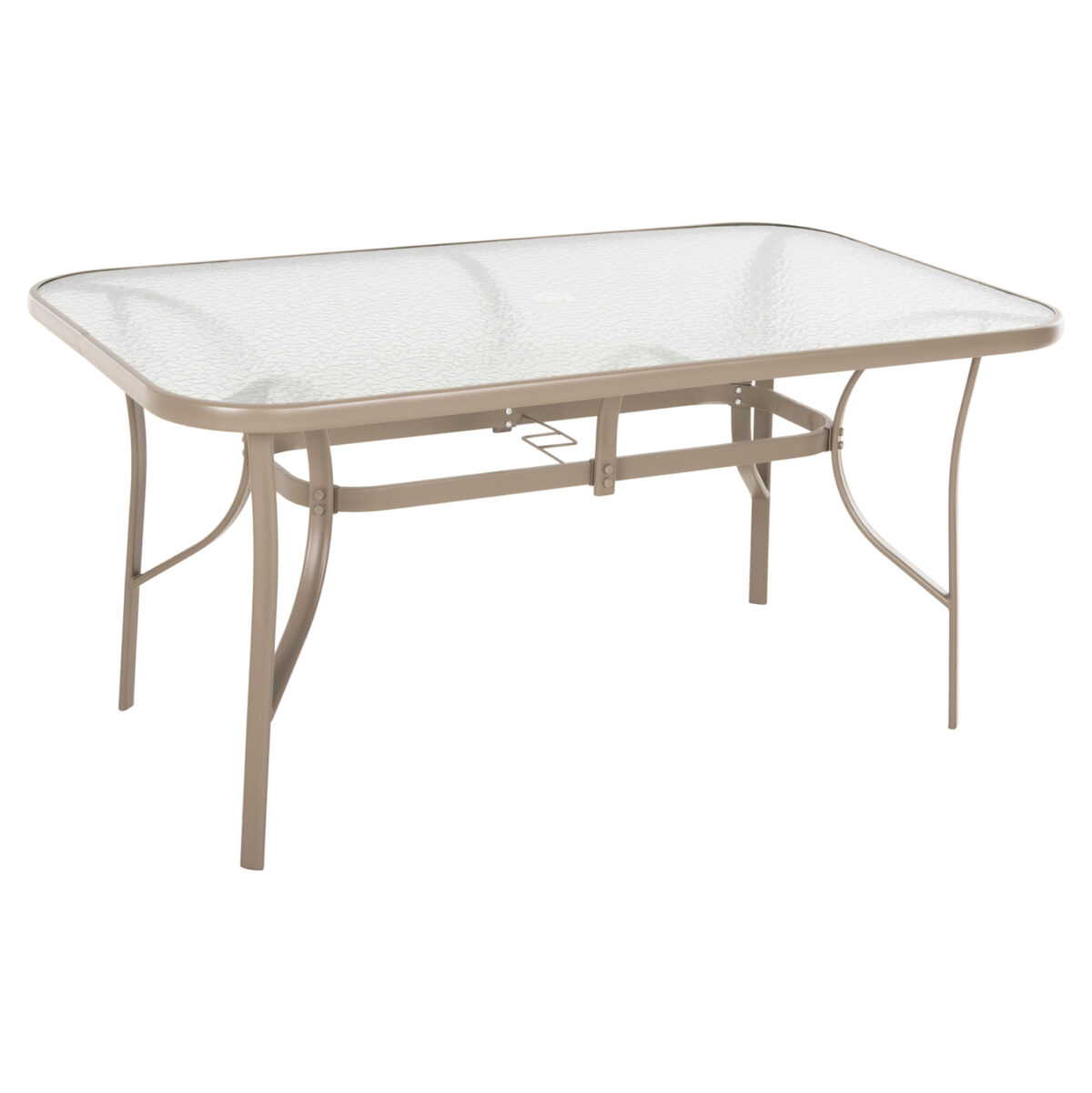 trapezi-fb9514514-metalliko-sampani-me-g ΤΡΑΠΕΖΙ BRUNO 150X90Χ72Υεκ. ΜΕΤΑΛΛΙΚΟ ΣΑΜΠΑΝΙ ΜΕ ΤΡΥΠΑ ΟΜΠΡΕΛΑΣ Φ38mm LH10.5145.14 - Image 1
