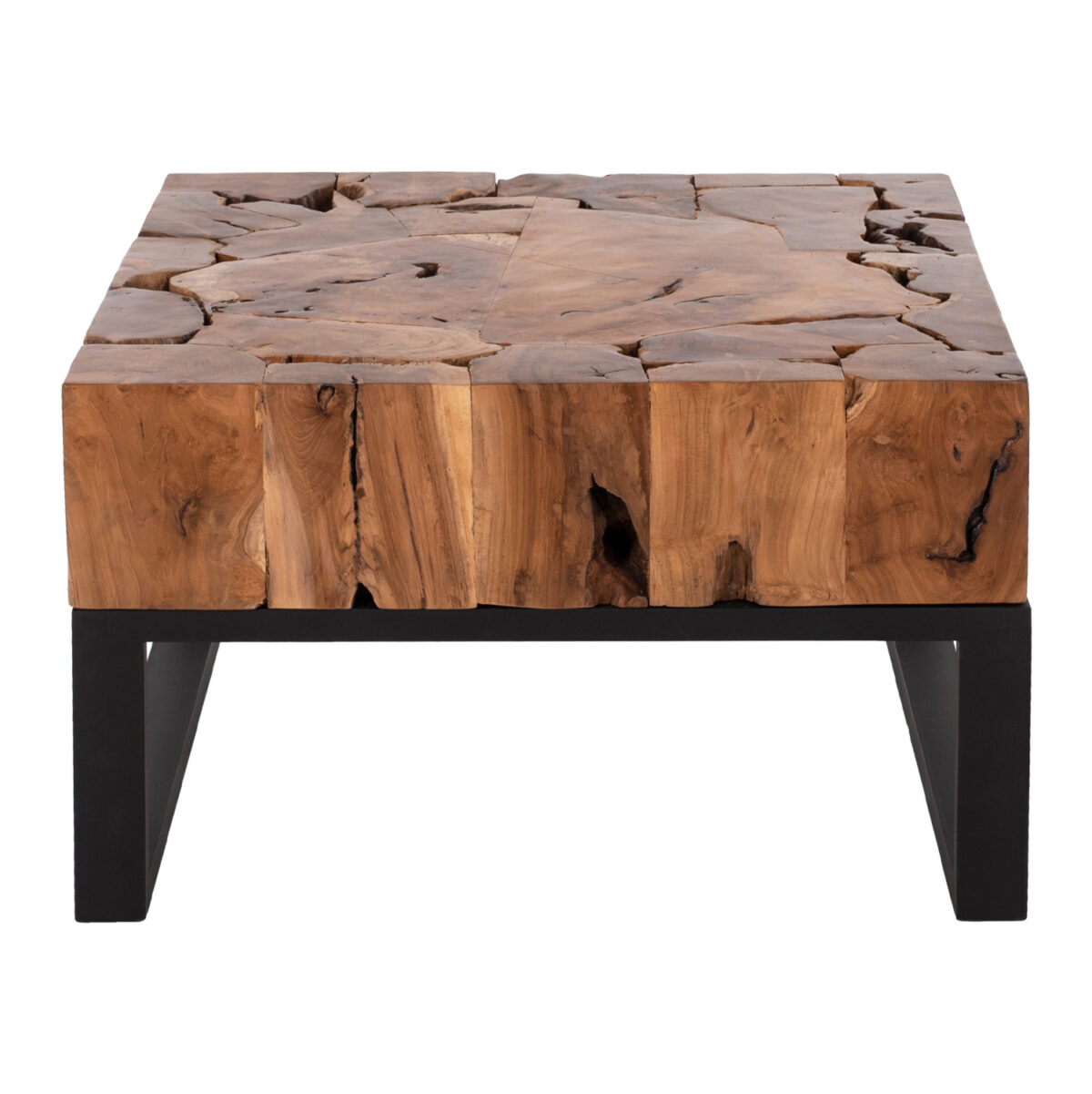 ΤΡΑΠΕΖΙ ΣΑΛΟΝΙΟΥ PIEN LH10.9354 ΑΠΟ ΜΑΣΙΦ ΞΥΛΟ ΤEAK ΦΥΣΙΚΟ 80X80X48Yεκ. - Image 3