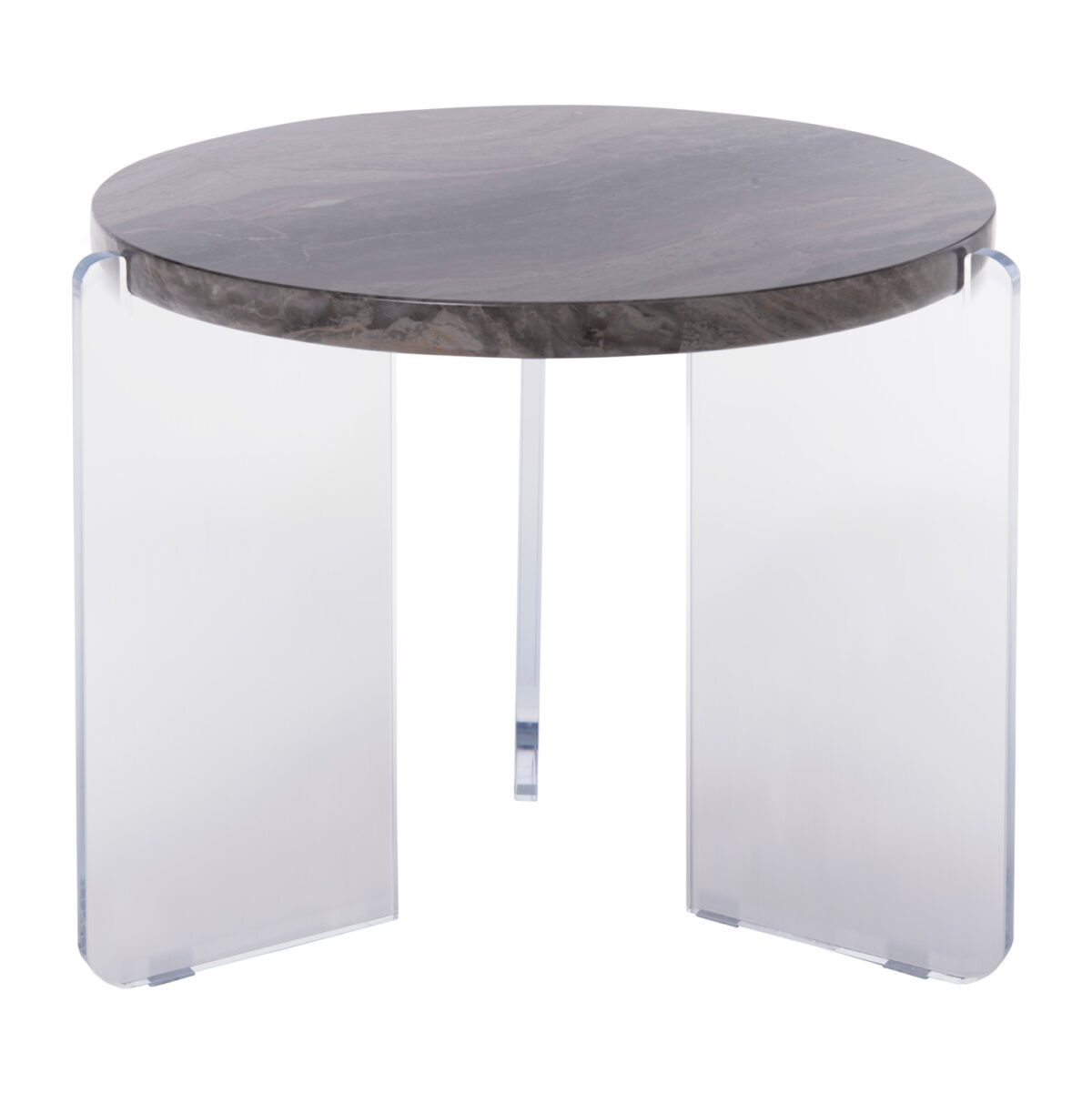 ΤΡΑΠΕΖΙ ΣΑΛΟΝΙΟΥ ACRYCON LH10.9780.01 MDF ME ΥΔΑΤΟΑΠΩΘΗΤΙΚΗ ΕΠΙΣΤΡΩΣΗ-ΑΚΡΥΛΙΚΑ ΠΟΔΙΑ Φ64x51Yεκ. - Image 3