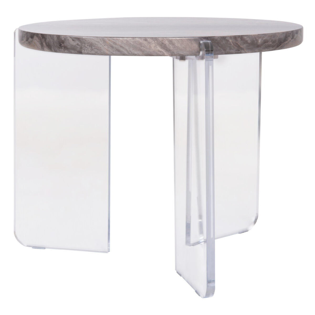 ΤΡΑΠΕΖΙ ΣΑΛΟΝΙΟΥ ACRYCON LH10.9780.01 MDF ME ΥΔΑΤΟΑΠΩΘΗΤΙΚΗ ΕΠΙΣΤΡΩΣΗ-ΑΚΡΥΛΙΚΑ ΠΟΔΙΑ Φ64x51Yεκ. - Image 4