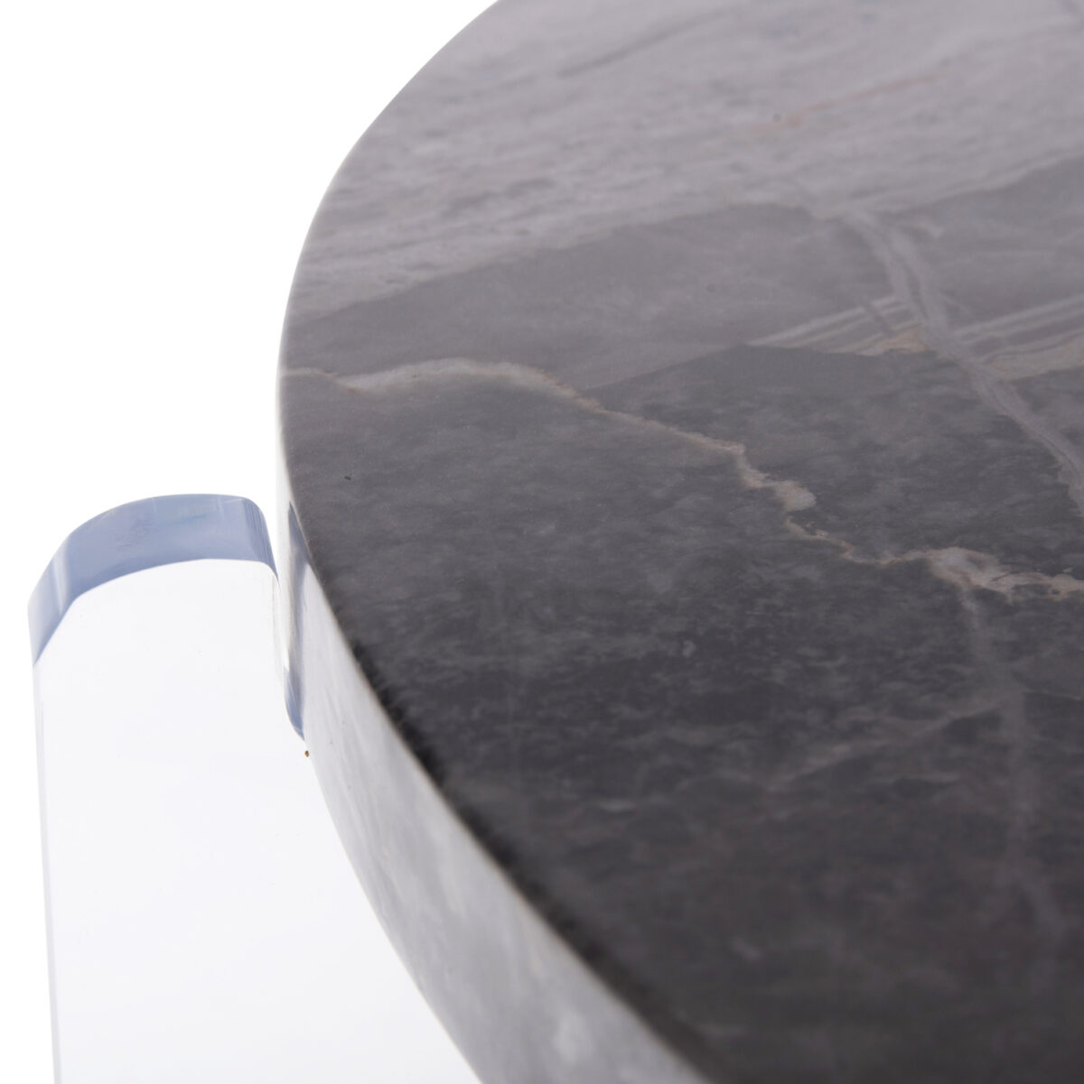 ΤΡΑΠΕΖΙ ΣΑΛΟΝΙΟΥ ACRYCON LH10.9780.01 MDF ME ΥΔΑΤΟΑΠΩΘΗΤΙΚΗ ΕΠΙΣΤΡΩΣΗ-ΑΚΡΥΛΙΚΑ ΠΟΔΙΑ Φ64x51Yεκ. - Image 5