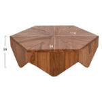ΤΡΑΠΕΖΙ ΣΑΛΟΝΙΟΥ HEXAGON LH10.9790 ΞΥΛΟ ΤΕΑΚ ΣΕ ΦΥΣΙΚΟ 114x99x34Yεκ.