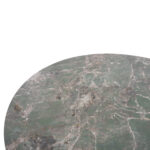 ΤΡΑΠΕΖΙ ΣΤΡΟΓΓΥΛΟ ZOD LH10.9852.03 ΠΡΑΣΙΝΟ ΜΑΡΜΑΡΟ ΚΕΡΑΜΙΚΟ TOP-ΜΑΥΡΑ ΜΕΤΑΛ.ΠΟΔΙΑ Φ135x74Υεκ - Image 3