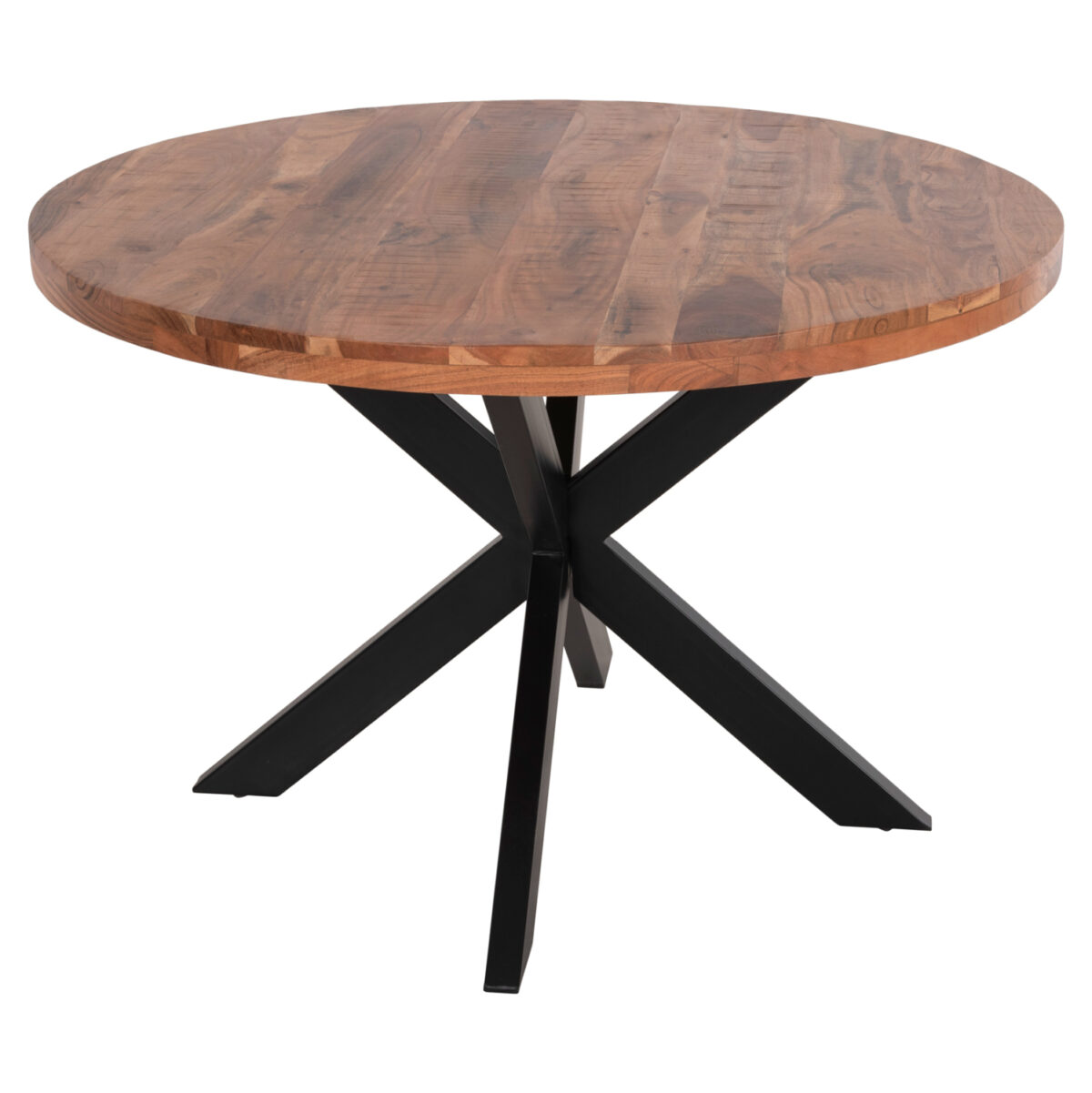 trapezi-stroggylo-fb99903-4ekpachos-masi ΤΡΑΠΕΖΙ ΣΤΡΟΓΓΥΛΟ MONTANA SUPERIOR LH10.9903 4εκ.ΠΑΧΟΣ ΜΑΣΙΦ ΞΥΛΟ ΑΚΑΚΙΑΣ Φ120Χ77Υεκ - Image 1