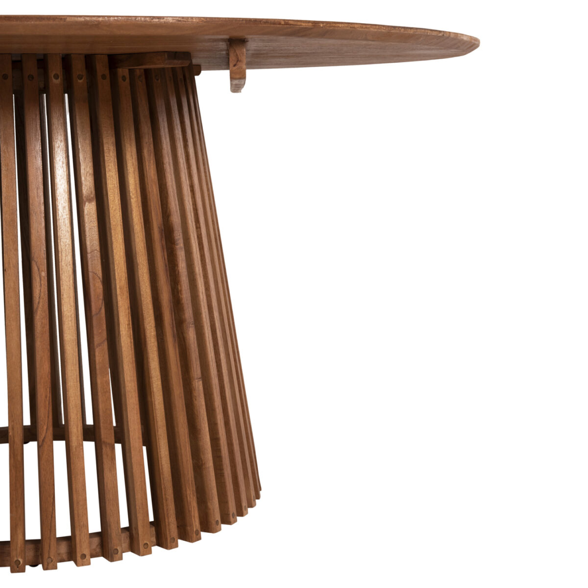 ΤΡΑΠΕΖΙ ΤΡΑΠΕΖΑΡΙΑΣ FRANTZ LH10.9457.11 ΜΑΣΙΦ MINDI ΞΥΛΟ ΣΕ ΦΥΣΙΚΟ Φ150x75Υεκ. - Image 5