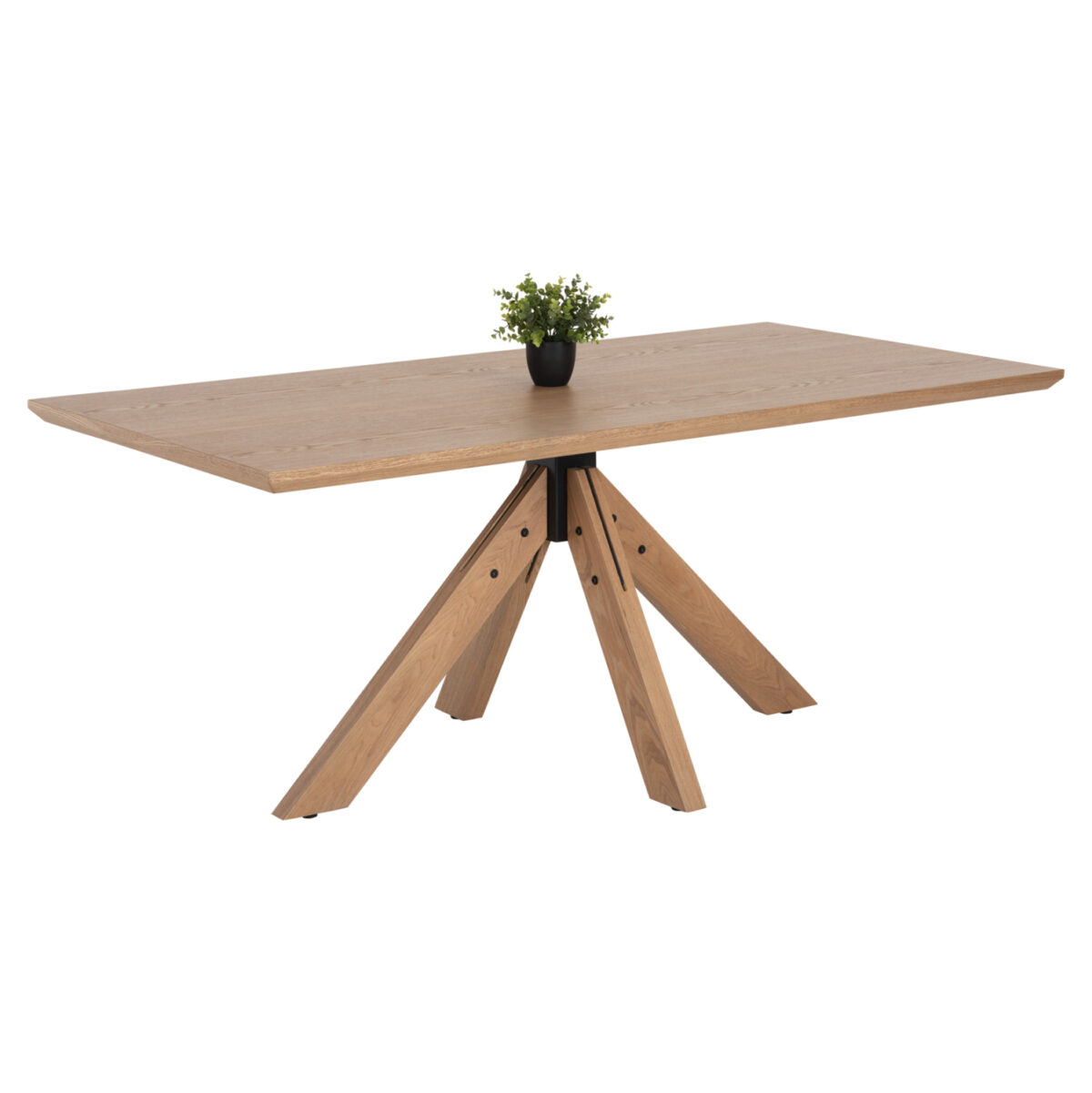 trapezi-trapezarias-fb99853-mdf-me-kapla ΤΡΑΠΕΖΙ PAOLO LH10.9853 MDF ΜΕ ΚΑΠΛΑΜΑ ΦΡΑΞΙΝΟΥ-ΠΟΔΙΑ RUBBERWOOD-ΦΥΣΙΚΟ 180x90x75Yεκ - Image 1