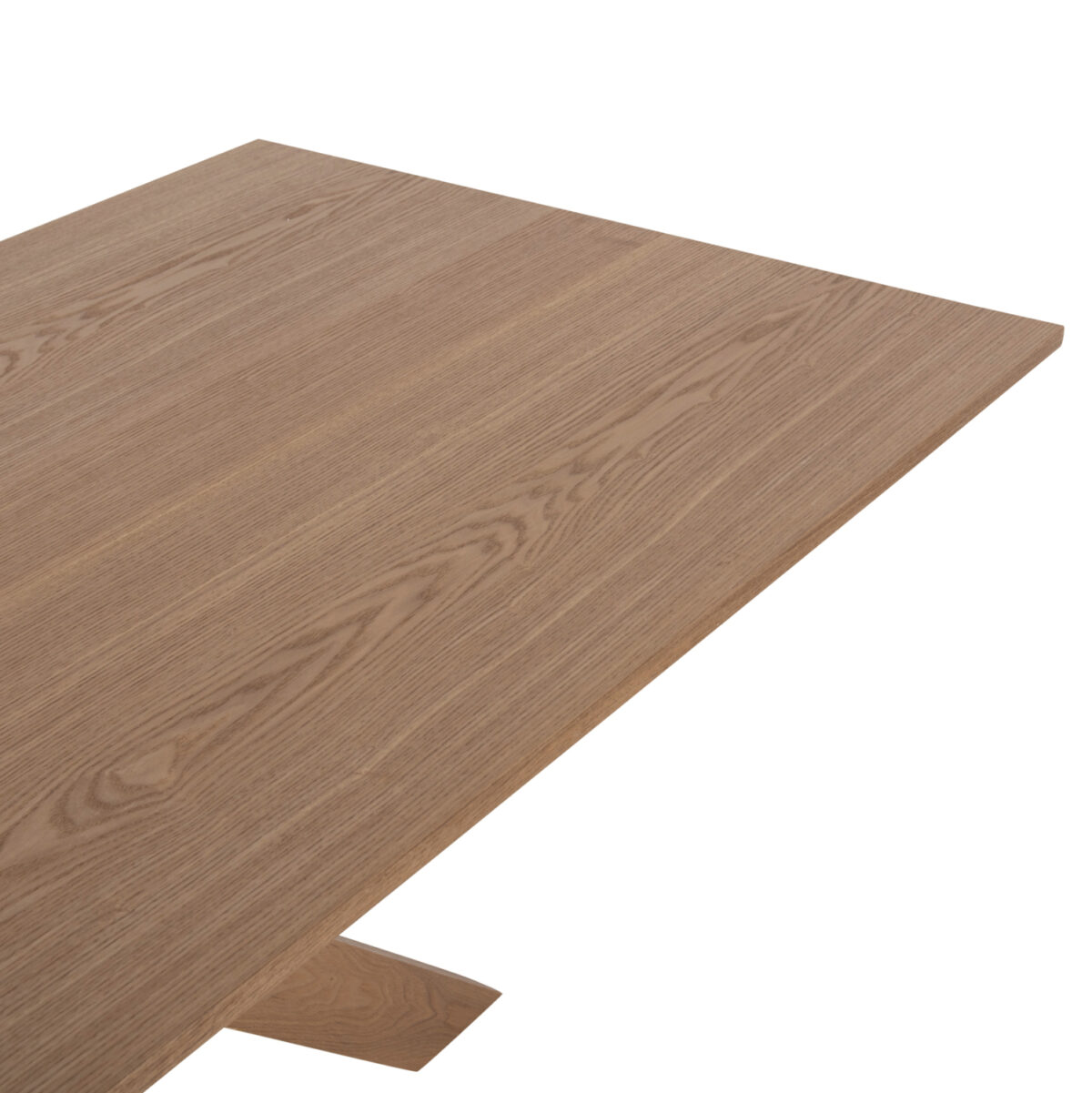ΤΡΑΠΕΖΙ PAOLO LH10.9853 MDF ΜΕ ΚΑΠΛΑΜΑ ΦΡΑΞΙΝΟΥ-ΠΟΔΙΑ RUBBERWOOD-ΦΥΣΙΚΟ 180x90x75Yεκ - Image 5