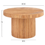 ΤΡΑΠΕΖΙ ΤΡΑΠΕΖΑΡΙΑΣ GATSBY LH10.9884 ΦΥΣΙΚΟ RATTAN ΣΕ ΦΥΣΙΚΟ ΧΡΩΜΑ Φ120x76Υεκ. - Image 2