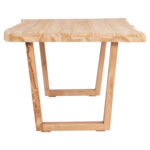 ΤΡΑΠΕΖΙ ΤΡΑΠΕΖΑΡΙΑΣ LEOPOLD LH10.9933.02 ΜΑΣΙΦ ΞΥΛΟ ΤΕΑΚ-ΑΝΟΙΧΤΟ ΦΥΣΙΚΟ 200,5x107x76Yεκ - Image 4