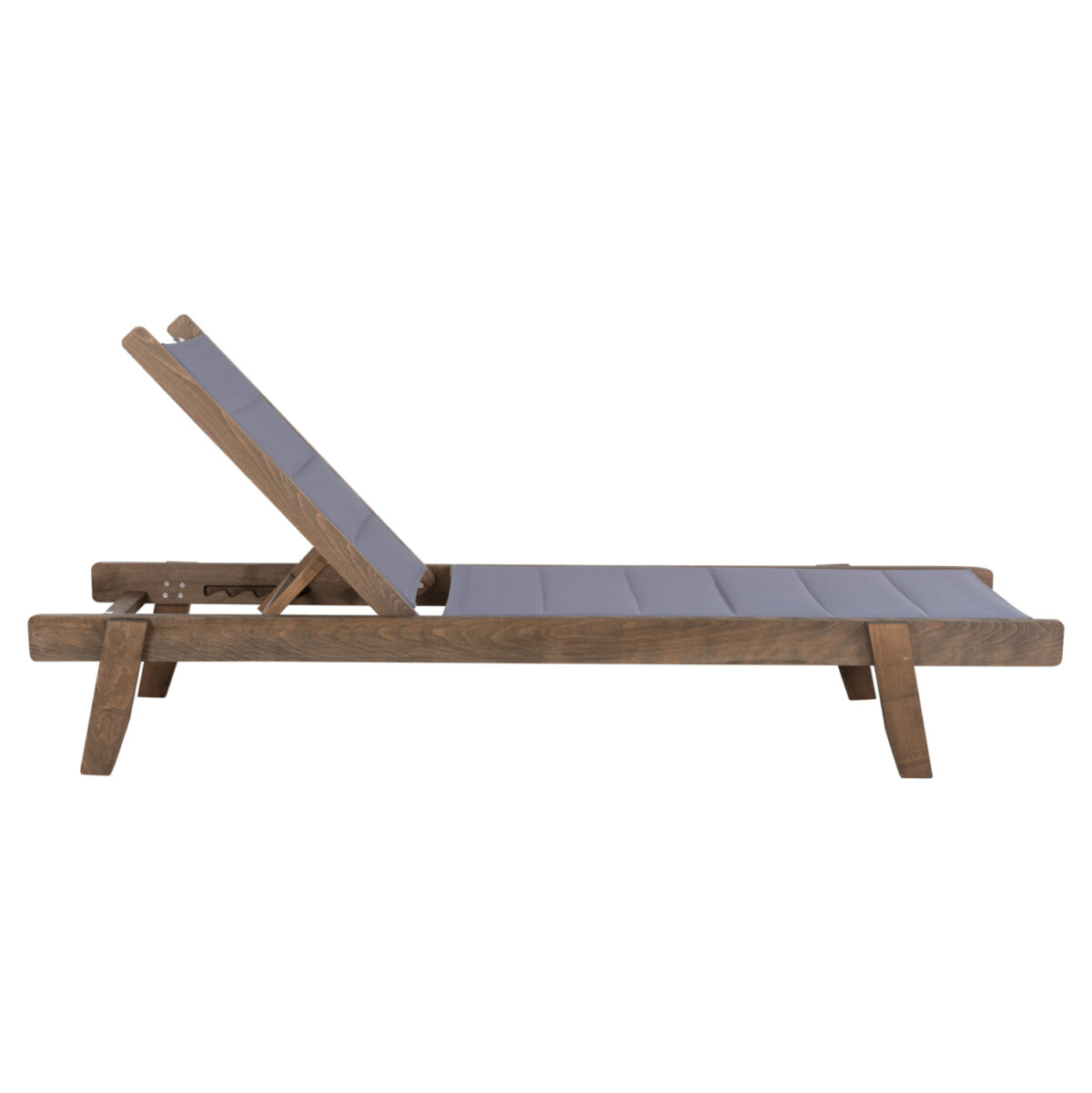 ΞΑΠΛΩΣΤΡΑ MILOS LH10.10685.02 ΞΥΛΟ ΟΞΙΑΣ ΣΕ ΚΑΡΥΔΙ-ΓΚΡΙ TEXTILENE 204x65x31,5-92,5Υεκ. - Image 3