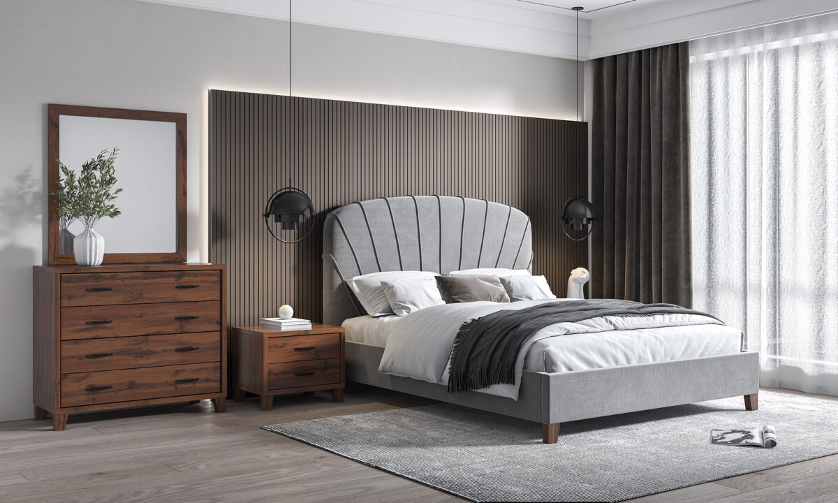 ΣΕΤ ΚΡΕΒΑΤΟΚΑΜΑΡΑΣ ΑΠΟ ΥΦΑΣΜΑ ΑΔΙΑΒΡΟΧΟ ΚΑΙ ΑΛΕΚΙΑΣΤΟ 150/160×200εκ. "No 1101" - Image 1