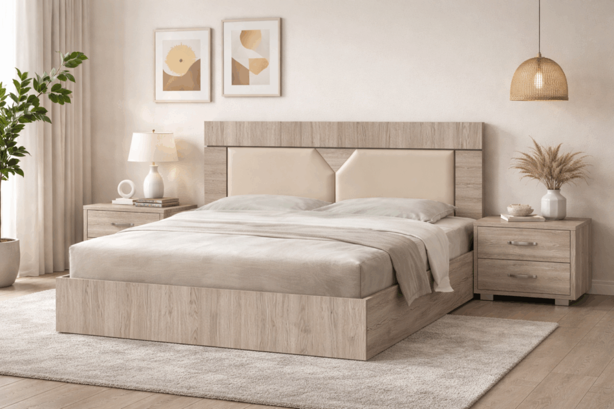 ΚΡΕΒΑΤΙ ΜΕ ΔΙΠΛΟ KOYTI ΔΕΡΜΑ ΣΤΟ ΚΕΦΑΛΑΡΙ - Image 1