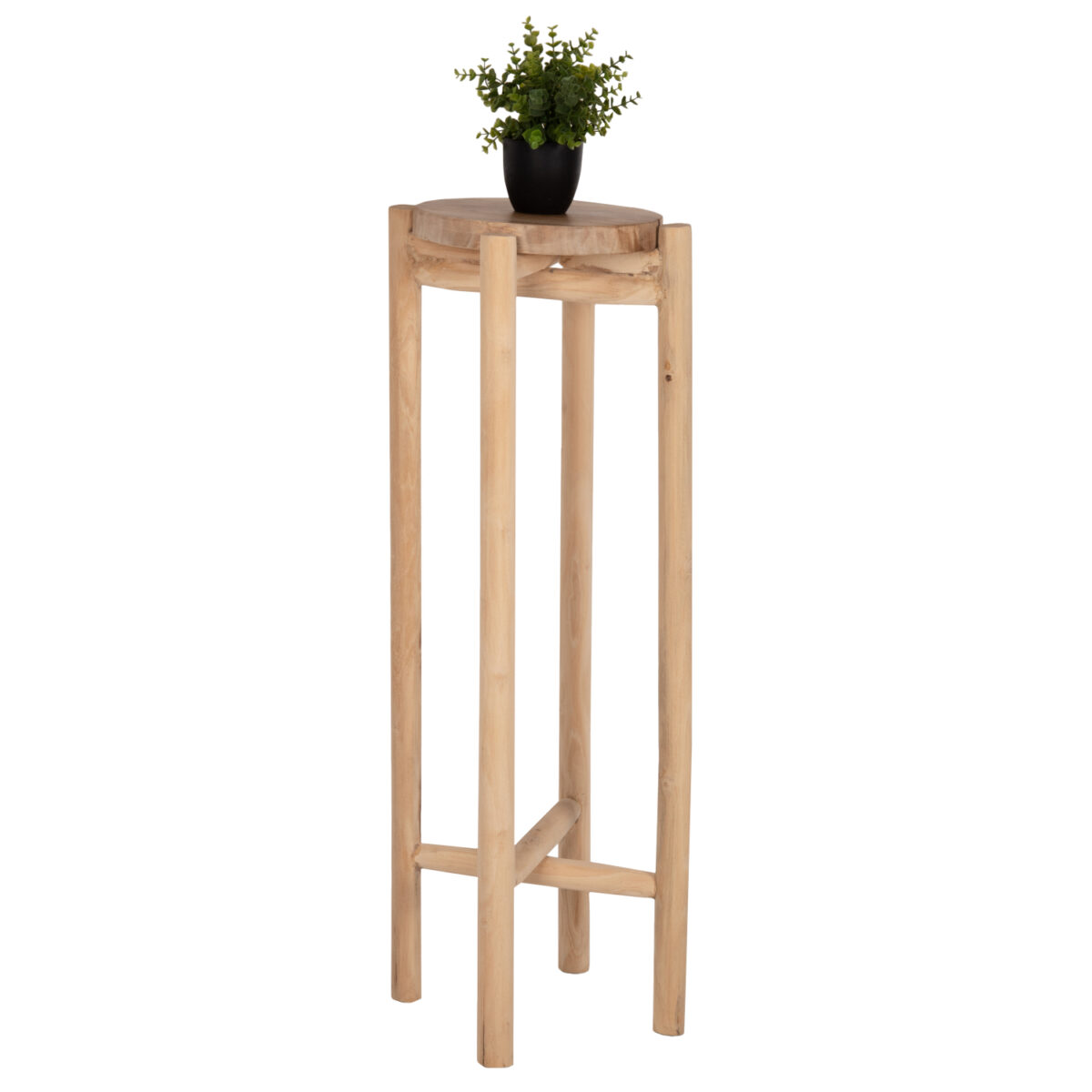 ΑΝΘΟΣΤΗΛΗ HOVER LH10.7936 ΞΥΛΟ ΤΕΑΚ ΣΕ ΦΥΣΙΚΟ ΧΡΩΜΑ Φ30x100Yεκ. - Image 1