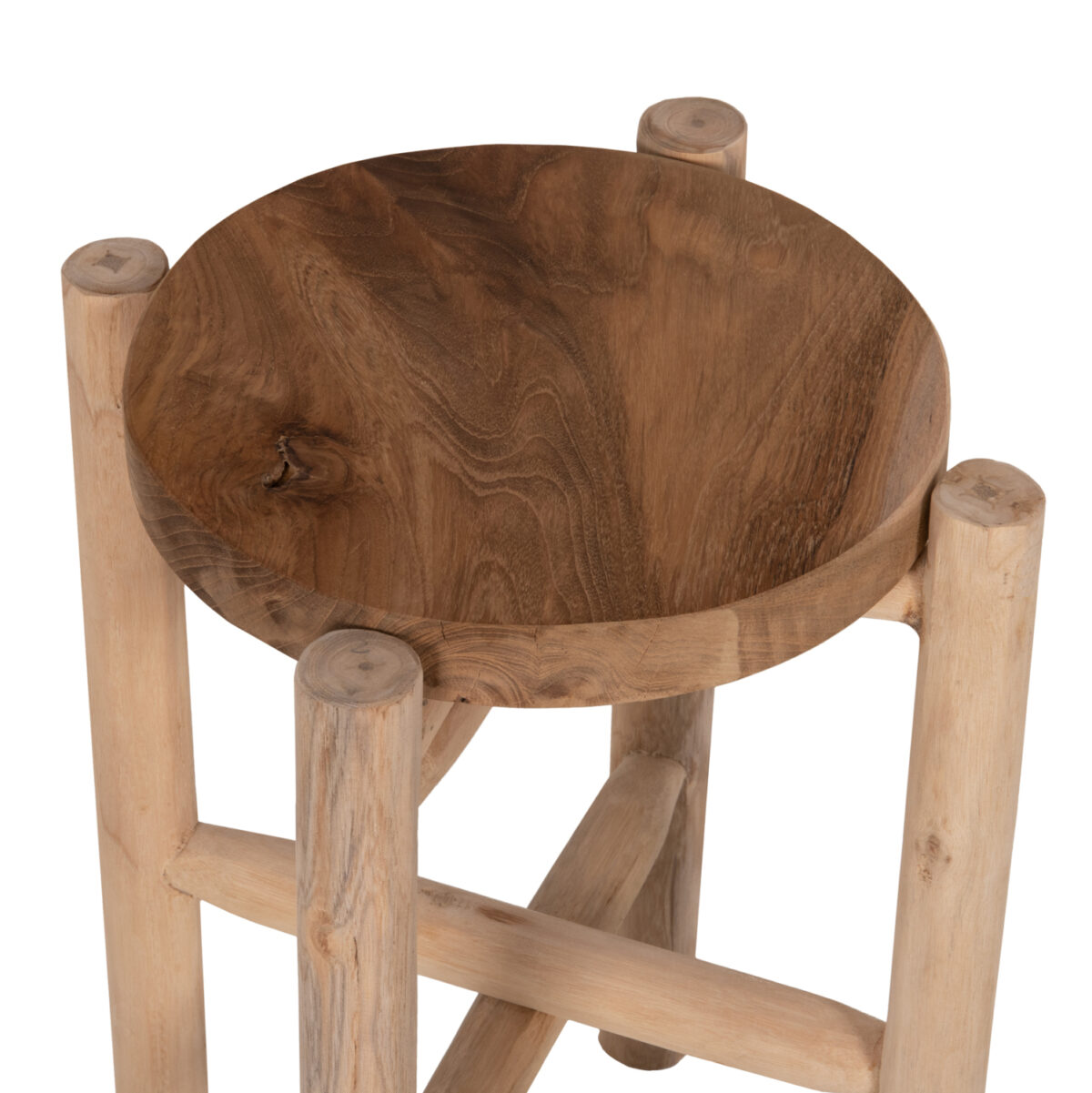 ΑΝΘΟΣΤΗΛΗ HOVER LH10.7936 ΞΥΛΟ ΤΕΑΚ ΣΕ ΦΥΣΙΚΟ ΧΡΩΜΑ Φ30x100Yεκ. - Image 4