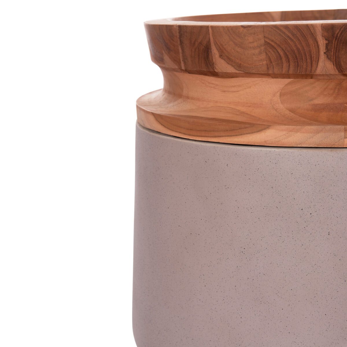 ΔΙΑΚΟΣΜΗΤΙΚΟ ΒΑΖΟ ΔΑΠΕΔΟΥ LINTER LH10.4662.05L FIBER CEMENT ΓΚΡΙ ΜΑΤ--ΞΥΛΟ ΤΕΑΚ Φ41x47Υεκ - Image 5