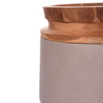 ΔΙΑΚΟΣΜΗΤΙΚΟ ΒΑΖΟ ΔΑΠΕΔΟΥ LINTER LH10.4662.05L FIBER CEMENT ΓΚΡΙ ΜΑΤ--ΞΥΛΟ ΤΕΑΚ Φ41x47Υεκ - Image 5