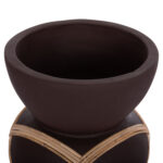 ΔΙΑΚΟΣΜΗΤΙΚΟ ΒΑΖΟ ΔΑΠΕΔΟΥ MAYNARD LH10.4672.07S TERRACOTTA ΣΟΚΟΛΑΤΙ-RATTAN Φ27.5x50Υεκ - Image 5