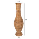 ΔΙΑΚΟΣΜΗΤΙΚΟ ΒΑΖΟ ΔΑΠΕΔΟΥ LH10.7852 RATTAN ΣΕ ΦΥΣΙΚΟ Φ30x100Yεκ. - Image 2
