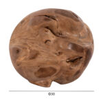 ΔΙΑΚΟΣΜΗΤΙΚΟ ΔΑΠΕΔΟΥ CLEMOR (S) LH10.18300 ΑΚΑΝΟΝΙΣΤΗ ΣΦΑΙΡΑ-ΞΥΛΟ ΤΕΑΚ--ΦΥΣΙΚΟ Φ30εκ. - Image 2