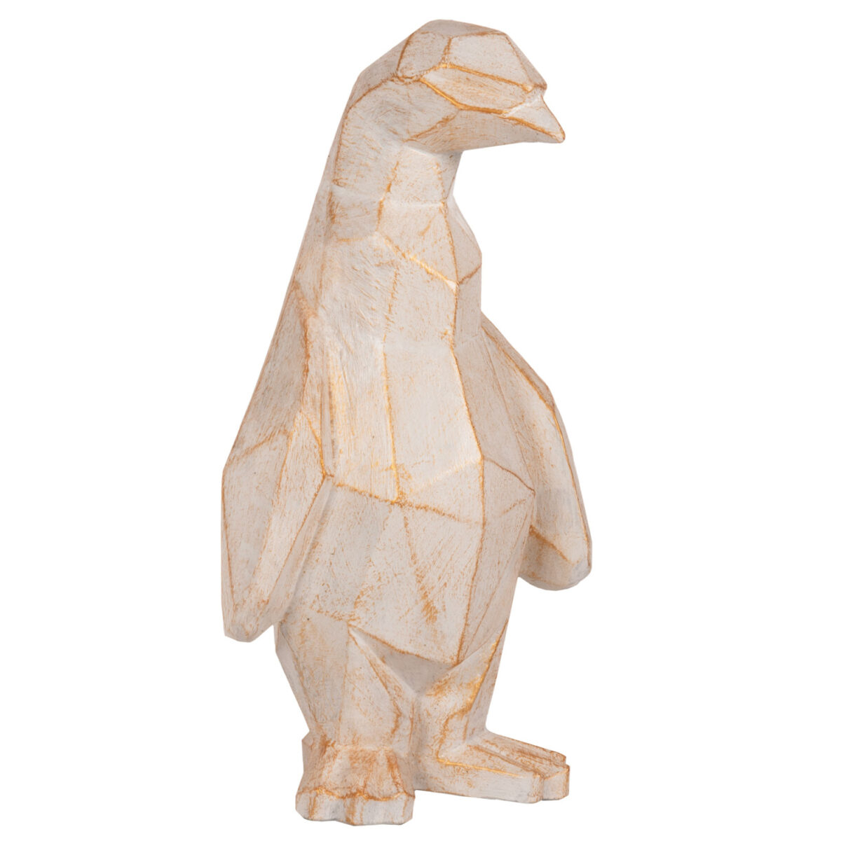 ΔΙΑΚΟΣΜΗΤΙΚΟ ΔΑΠΕΔΟΥ PENGUIN LH10.7915 GRC ΣΕ ΛΕΥΚΗ ΠΑΤΙΝΑ ΜΕ ΧΡΥΣΕΣ ΛΕΠΤΟΜΕΡΕΙΕΣ 30x20x60Υεκ. - Image 1