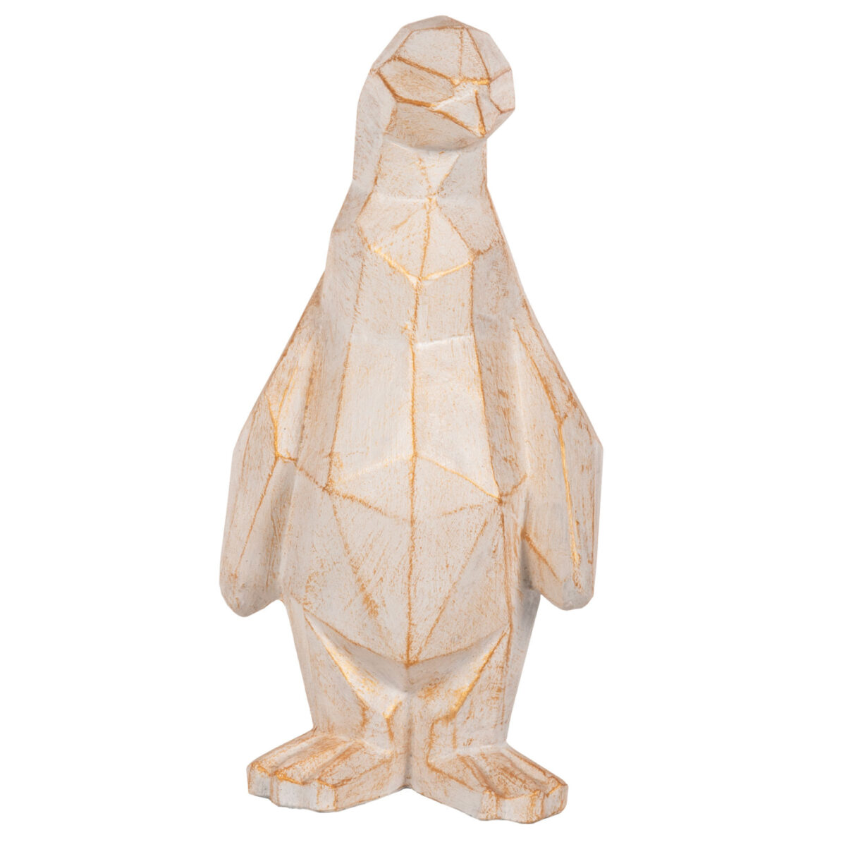 ΔΙΑΚΟΣΜΗΤΙΚΟ ΔΑΠΕΔΟΥ PENGUIN LH10.7915 GRC ΣΕ ΛΕΥΚΗ ΠΑΤΙΝΑ ΜΕ ΧΡΥΣΕΣ ΛΕΠΤΟΜΕΡΕΙΕΣ 30x20x60Υεκ. - Image 3