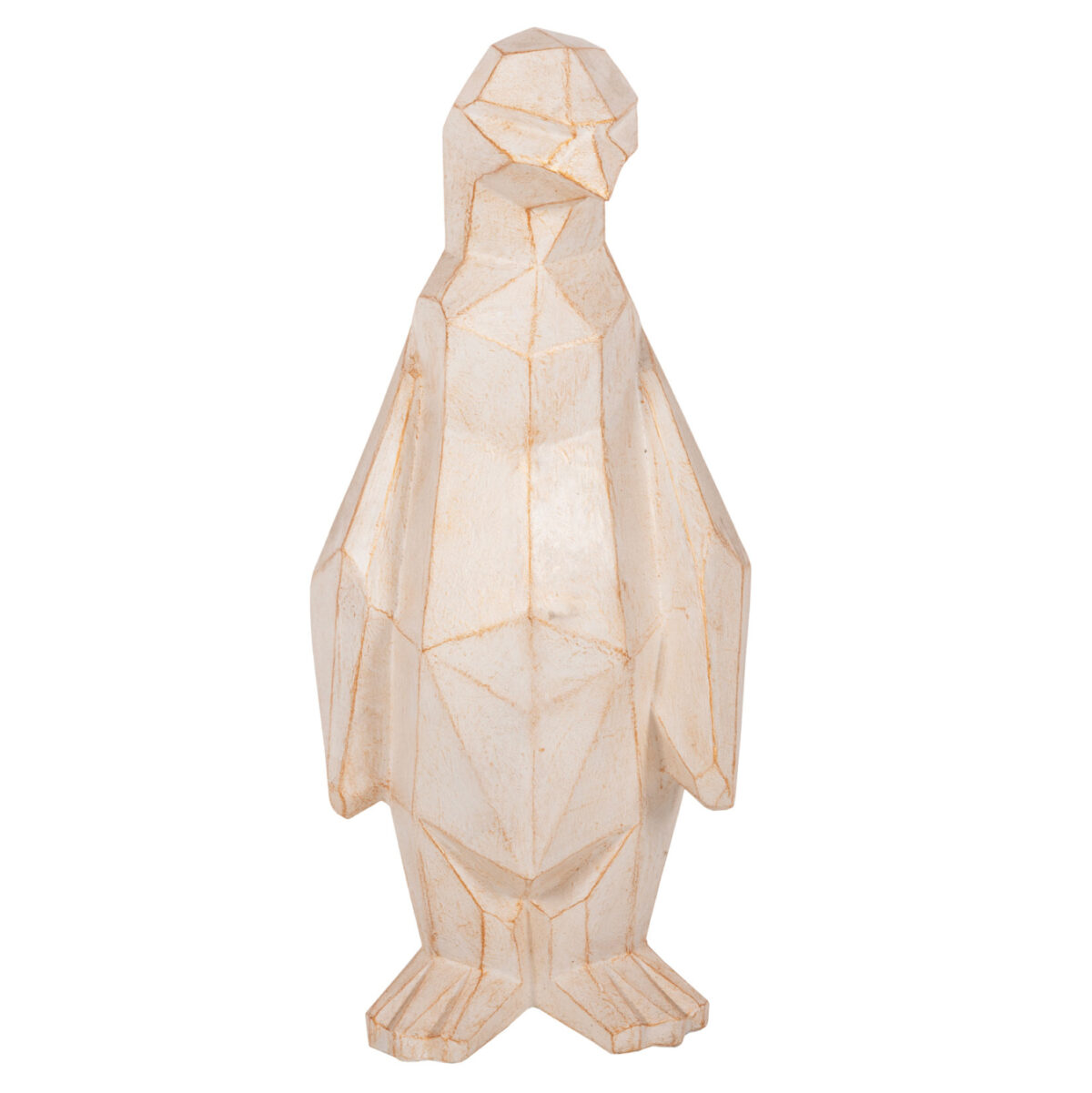 ΔΙΑΚΟΣΜΗΤΙΚΟ ΔΑΠΕΔΟΥ PENGUIN LH10.7916 GRC ΣΕ ΛΕΥΚΗ ΠΑΤΙΝΑ ΜΕ ΧΡΥΣΕΣ ΛΕΠΤΟΜΕΡΕΙΕΣ 45x45x100Υεκ. - Image 3