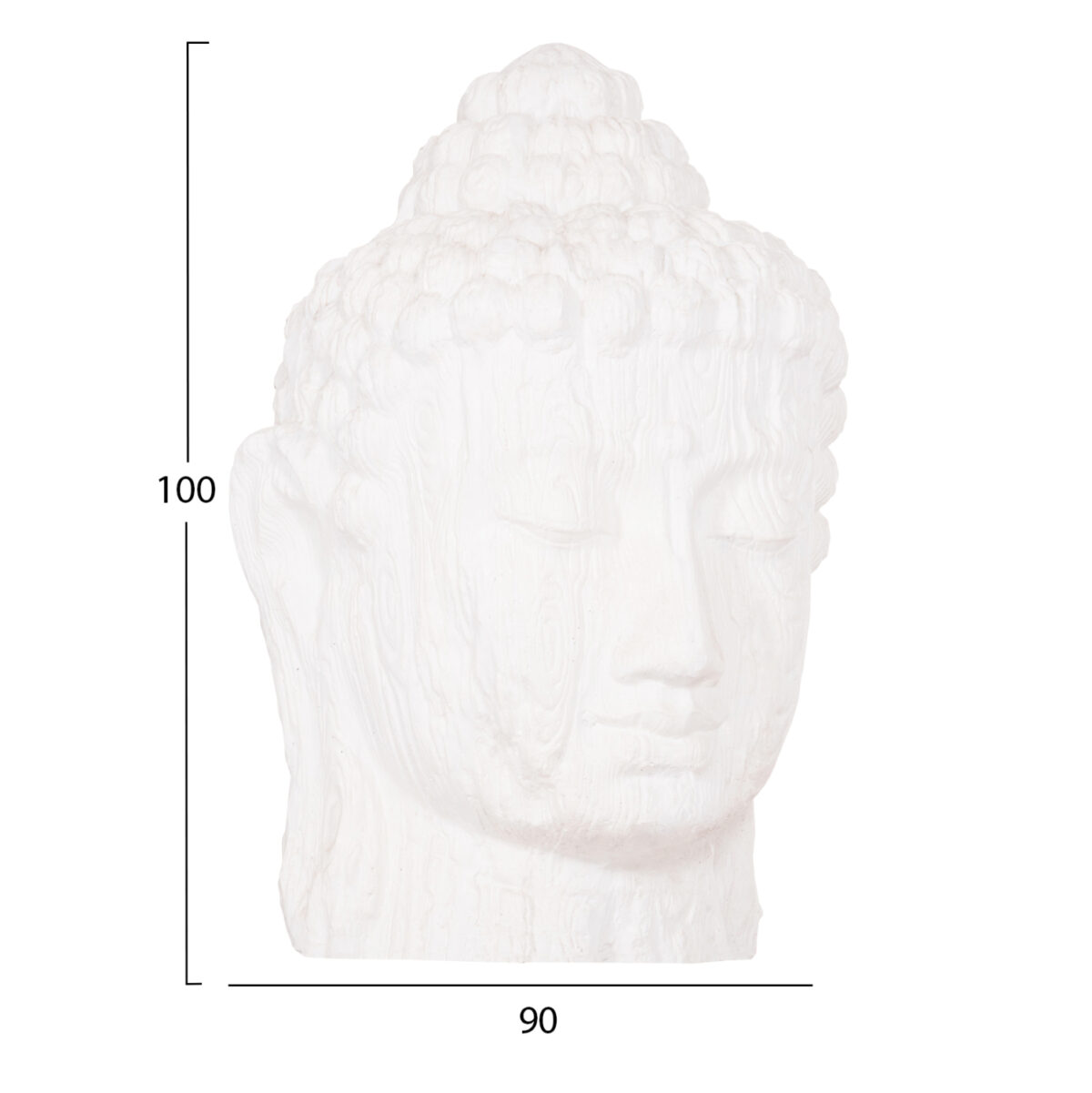 ΔΙΑΚΟΣΜΗΤΙΚΟ ΔΑΠΕΔΟΥ XXL ΚΕΦΑΛΙ ΒΟΥΔΑ LH10.4385.02 ΓΥΨΟΣ ΣΕ ΛΕΥΚΟ 90x90x100Υεκ. - Image 2