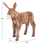 ΔΙΑΚΟΣΜΗΤΙΚΟ ΓΑΙΔΟΥΡΑΚΙ LH10.4387 ΑΝΑΚΥΛΩΜΕΝΟ ΞΥΛΟ ΤΕΑΚ ΣΕ ΦΥΣΙΚΟ 103x33x99,5Υεκ. - Image 2