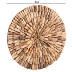ΔΙΑΚΟΣΜΗΤΙΚΟ ΤΟΙΧΟΥ ΣΤΡΟΓΓΥΛΟ CHIIKI LH10.4298 DRIFTWOOD ΣΕ ΦΥΣΙΚΟ Φ60 εκ. - Image 2