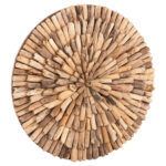 ΔΙΑΚΟΣΜΗΤΙΚΟ ΤΟΙΧΟΥ ΣΤΡΟΓΓΥΛΟ CHIIKI LH10.4298 DRIFTWOOD ΣΕ ΦΥΣΙΚΟ Φ60 εκ.