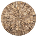 ΔΙΑΚΟΣΜΗΤΙΚΟ ΤΟΙΧΟΥ ΣΤΡΟΓΓΥΛΟ CHIIKI LH10.4300 DRIFTWOOD ΣΕ ΦΥΣΙΚΟ Φ98 εκ. - Image 3