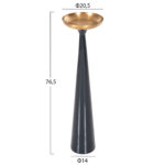 ΕΠΙΔΑΠΕΔΙΟ ΚΗΡΟΠΗΓΙΟ GUNTUR LH10.4382 ΜΕΤΑΛΛΟ ΣΕ ΜΠΛΕ ΑΝΘΡΑΚΙ-ΧΡΥΣΟ Φ20,5x76,5Υεκ. - Image 2